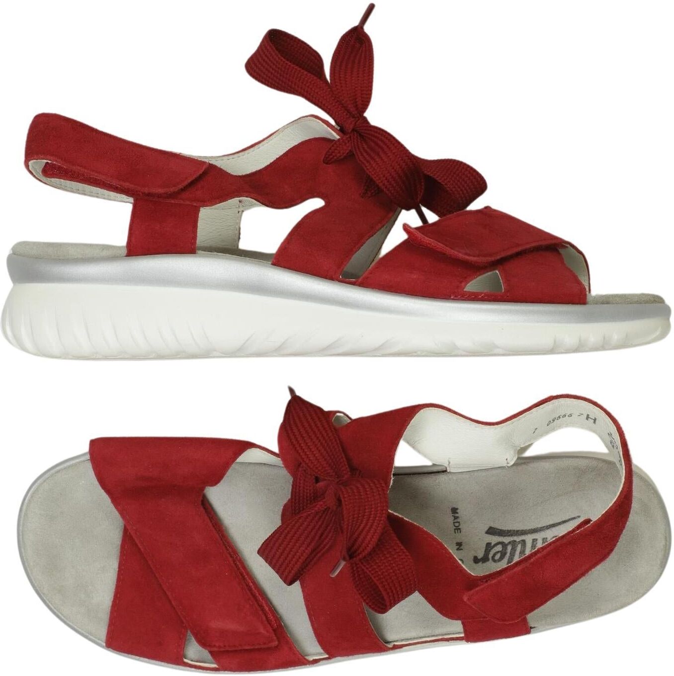 Semler Damen Sandalen, Rot, Gr. EU 40,5 (UK 7), Leder - Second Hand