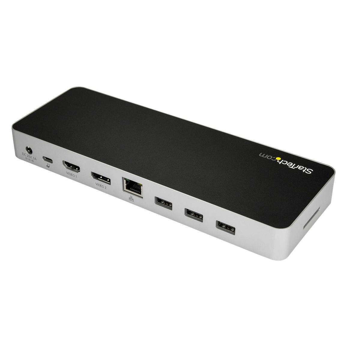 StarTech Dual Monitor USB C Dock - Pd (USB-C, 4 Ports) (DK30CHDPPDUE)