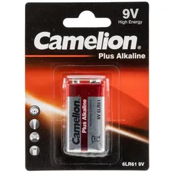 CAMELION 9V-Block-Batterie AlkalinePlus Typ 6F22, 9V