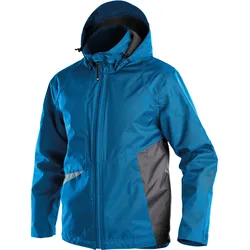 DASSY® Hyper Wasser- und winddichte Arbeitsjacke - azurblau/anthrazitgrau - XL