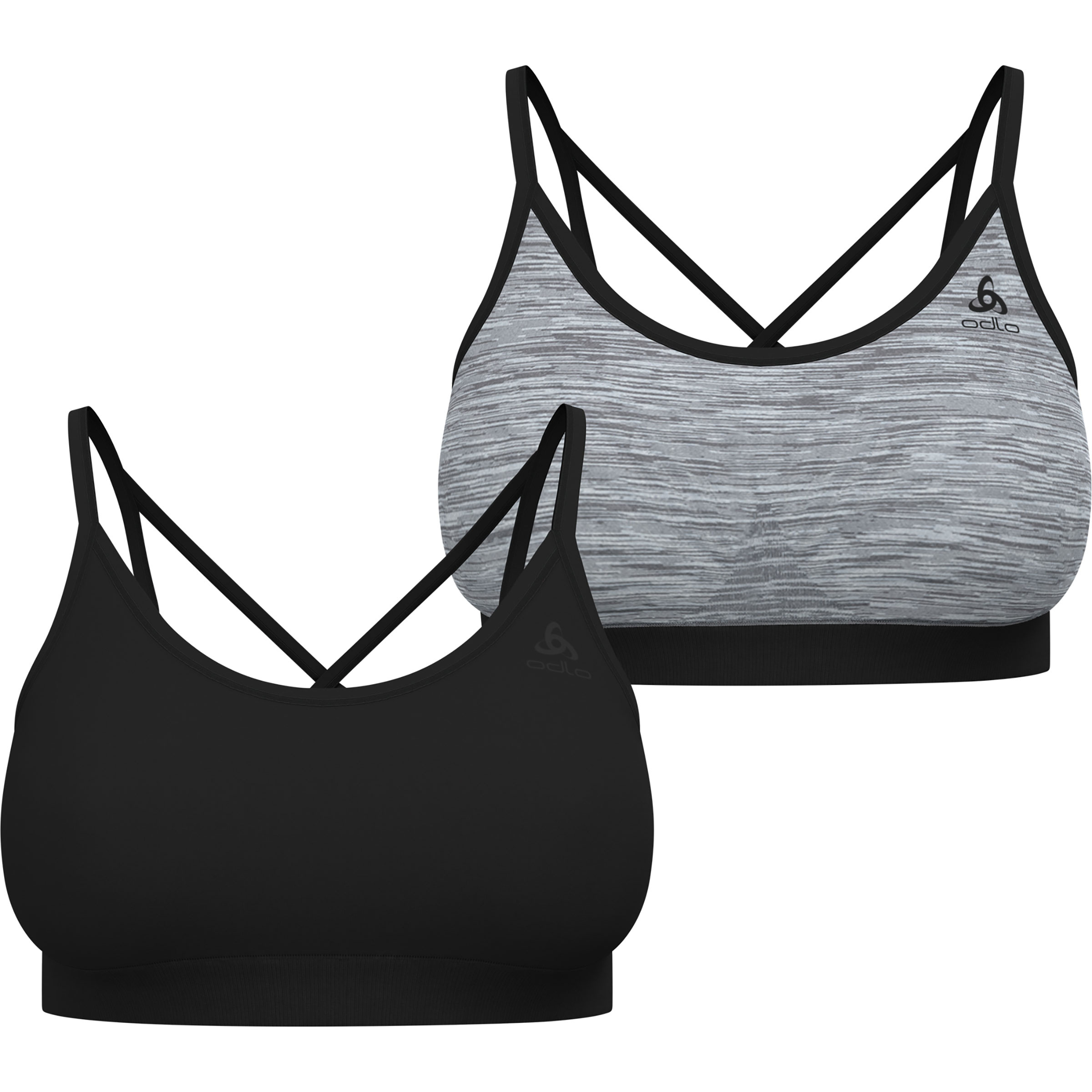 Odlo Seamless Low Sport BH Damen Sport-BHs schwarz Größe M Elastisch