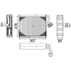 Verdampfer Klimaanlage MAHLE AE 122 000P für Mercedes-Benz S