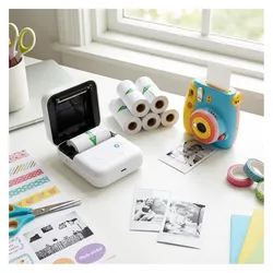 Denver, Etiketten, 6er-Set Ersatz-Aufkleberrollen für Bluetooth-Thermodrucker