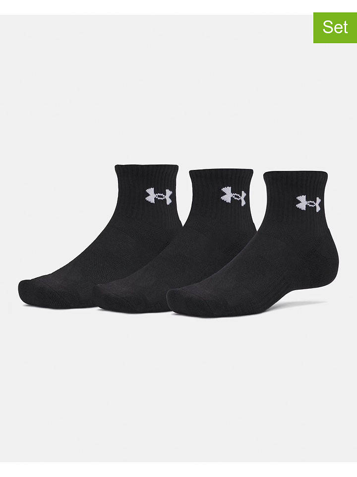 Under Armour 3er-Set: Socken "Performance" in Schwarz - S