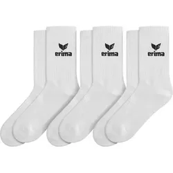 ERIMA Herren Socken Sport Socks 3pack, Größe 39-42 in Grau Grau
