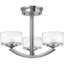 Elstead Lighting, Deckenleuchte, Meridian LED Deckenleuchte G9 3-fach Nickel gebürstet (960 lm, G9)