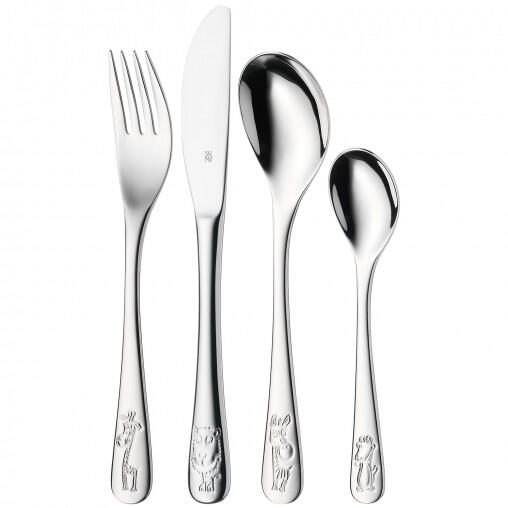 WMF Kinderbesteck-Set 4-teilig, Safari 12.8002.6040