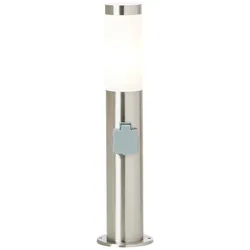 BRILLIANT CHORUS Sockelleuchte 49,5 cm Edelstahl / Kunststoff Edelstahl, 43693/82