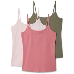 Tchibo - 3 Hemdchen - Damen - Gr. XXL - khaki