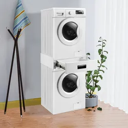 Verbindungsrahmen für Waschmaschine/Trockner mit Schublade [en.casa]