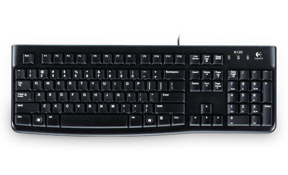 Logitech K120 Corded Keyboard kabelgebundene Tastatur - QWERTZ DE - schwarz 920-002489