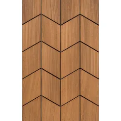 Dekorfliesen Athena Thermo Split aus Abachi-Holz 0,89 m2