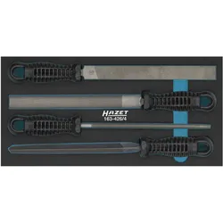 Hazet, Raspel + Feile, Feilen Satz 163-426/4 ∙ Anzahl Werkzeuge: 4 (342 mm)
