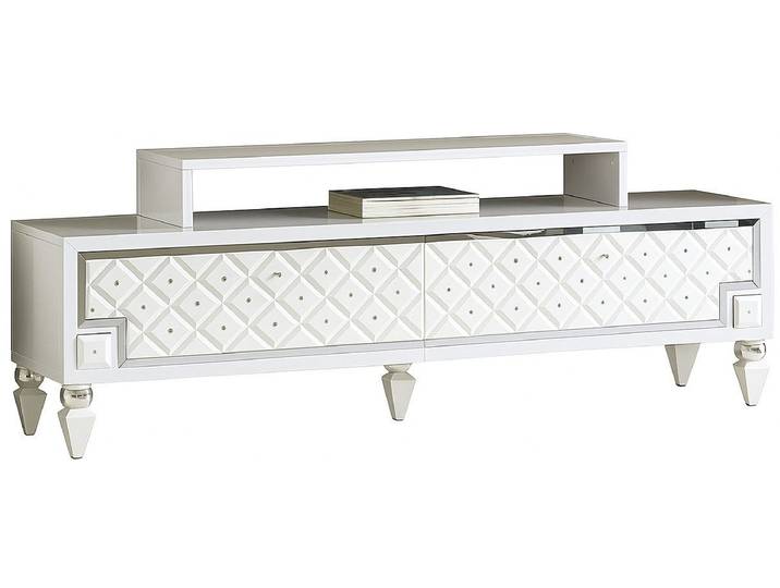 Xlmoebel TV-Schrank Multimedia Lowboard in Weiß aus Holz mit Stauraum (1-St., TV-Schrank) Hergestellt in Europa