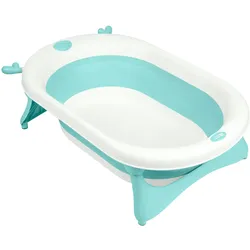 Kikkaboo faltbare Babybadewanne Foldy Wasserablauf leicht zu reinigen ab Geburt grün