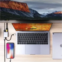 HYPERDRIVE 4k HDMI 3-in-1 USB-C Hub, silber