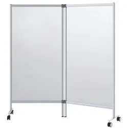 Paperflow Mobile Doppel-Schutztrennwand 171,5 x 180 cm, 171.5x180x39 cm