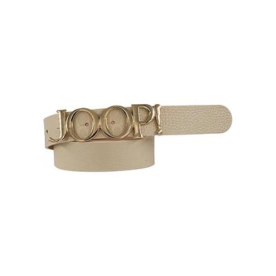 Ledergürtel JOOP, Damen, Gr. 100, beige (cream), Rindsleder, Gürtel Ledergürtel, aus Rindnappaleder mit Logo-Pin-Schließe, Breite 2,5cm