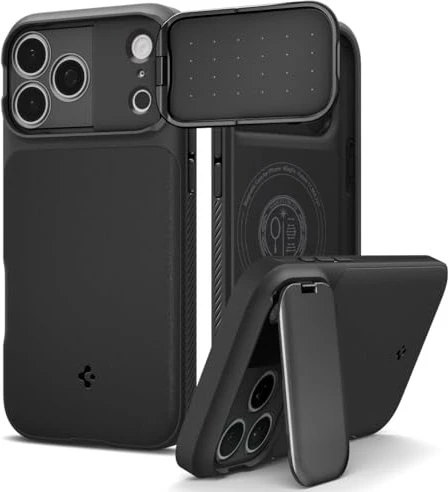 Spigen Optik Armor MagSafe Black iPhone 17 Pro