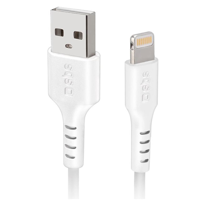 SBS USB -Lightning-Kabel (2 m, USB 2.0) (TECABLEUSBIP5289W)