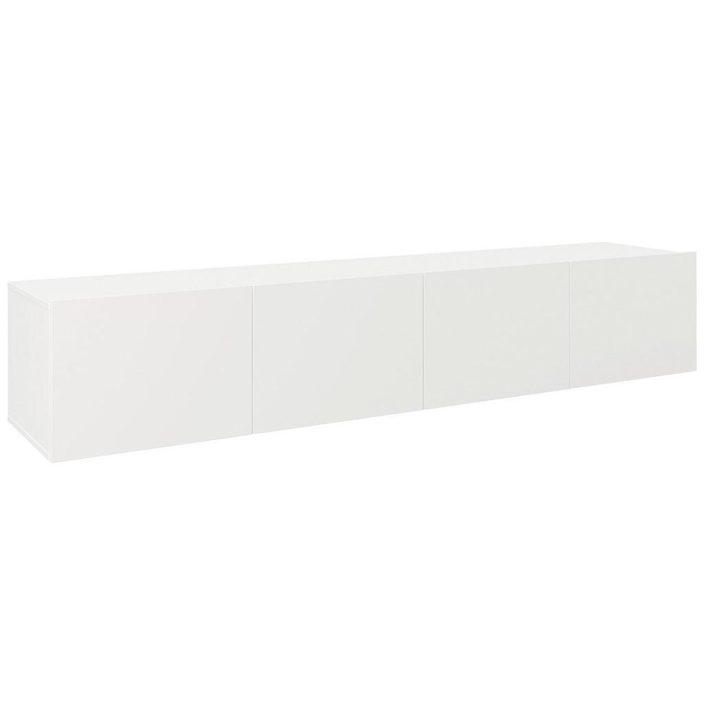 Hom`in Lowboard , Weiss , Holzwerkstoff , 200x36.7x42 cm , hängend , Wohnzimmer, TV Möbel, Lowboards, Lowboards hängend