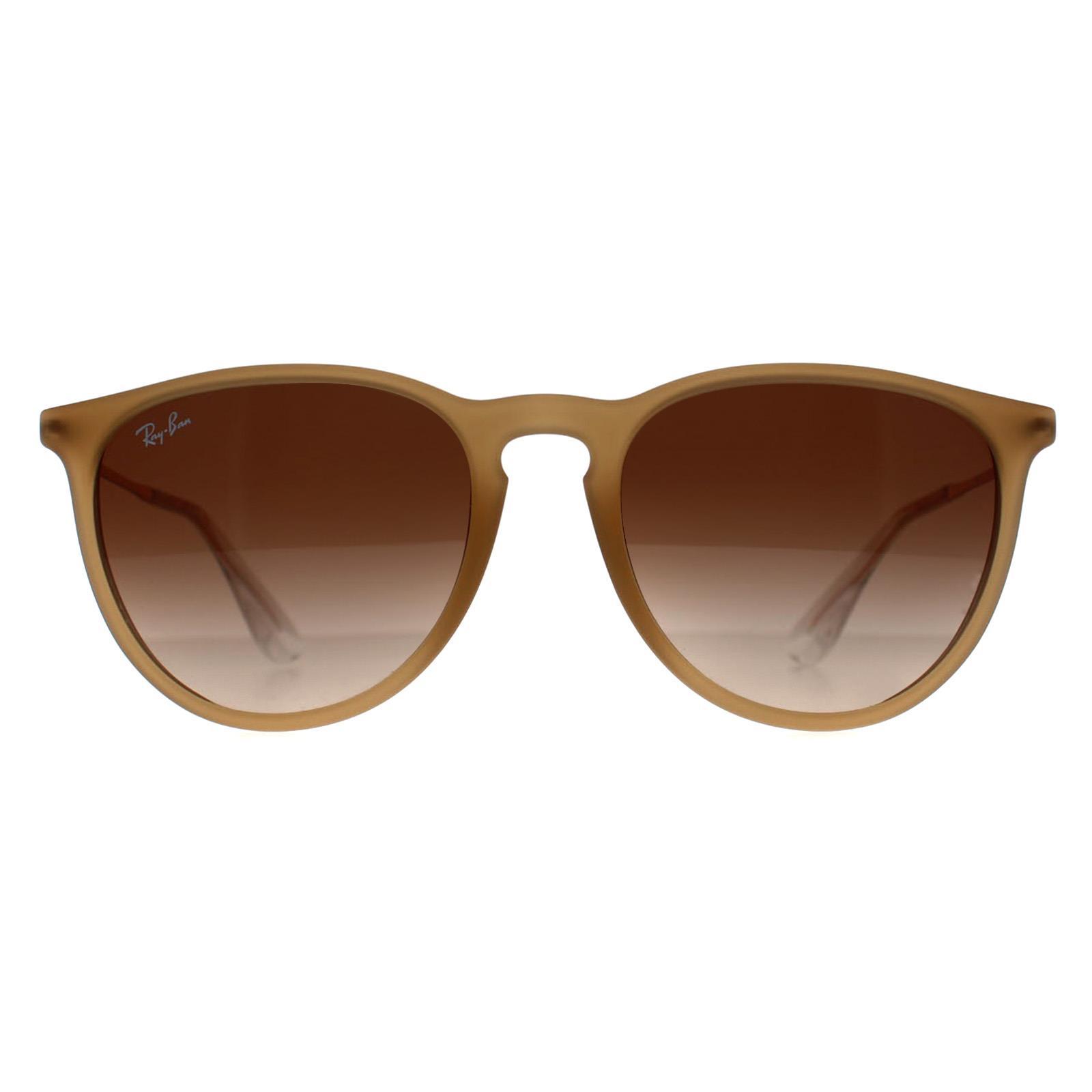 Ray-Ban RB4171 Erika 681413 poliertem Gummi beige Farbverlauf braun Sonnenbrille