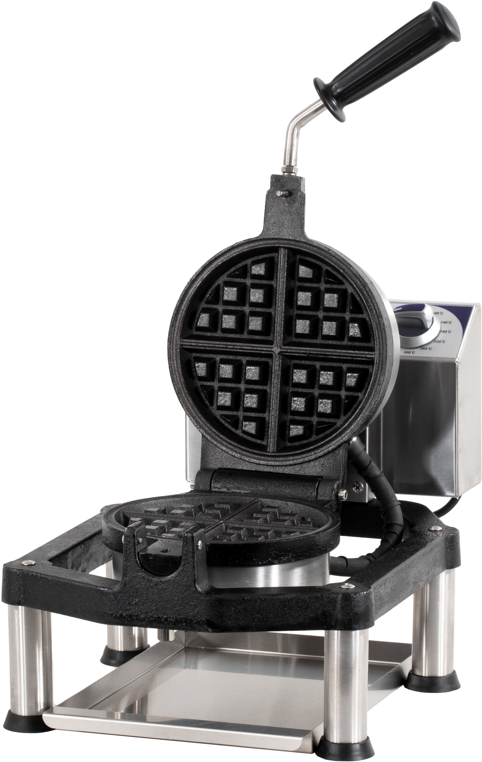 Casselin Macchina per Waffle Rotondo 180°