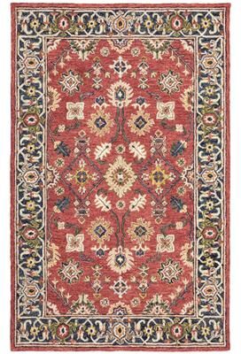 StyleHaven Style Haven Ava Hand-tufted Wool Loop-pile Traditional Bordered Area Rug