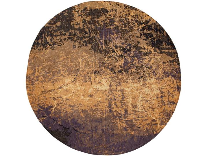 Teppich Cracks orange Farbverlauf Polyester 240 x 240 cm