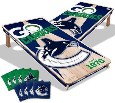 Skip's Garage Vancouver Canucks NHL 2x4 Cornhole Board Set