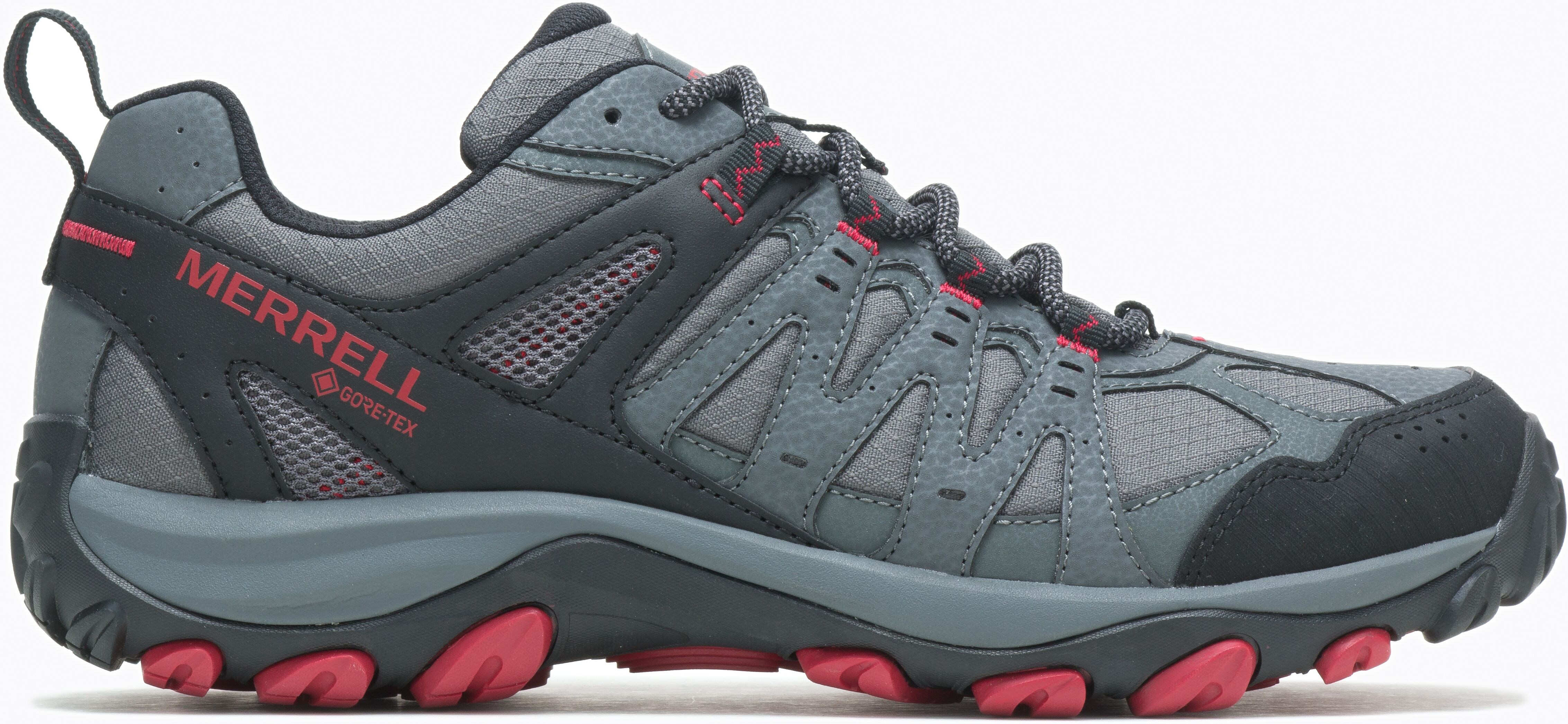 Wanderschuh MERRELL "ACCENTOR 3 SPORT GORE-TEX", Herren, Gr. 42, grau (rock), Synthetik, Textil, Schuhe Wanderschuh, wasserdicht rock 42