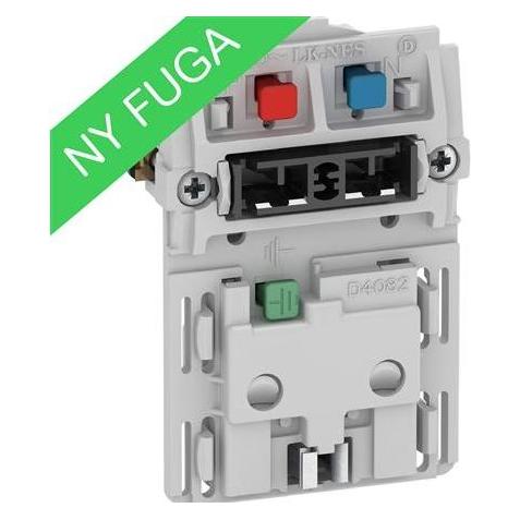 LK FUGA-Steckdose 2-polig mit Erdung mit Schalter 1,5 Modul, ohne Tangente und Deckel (5703302157025)