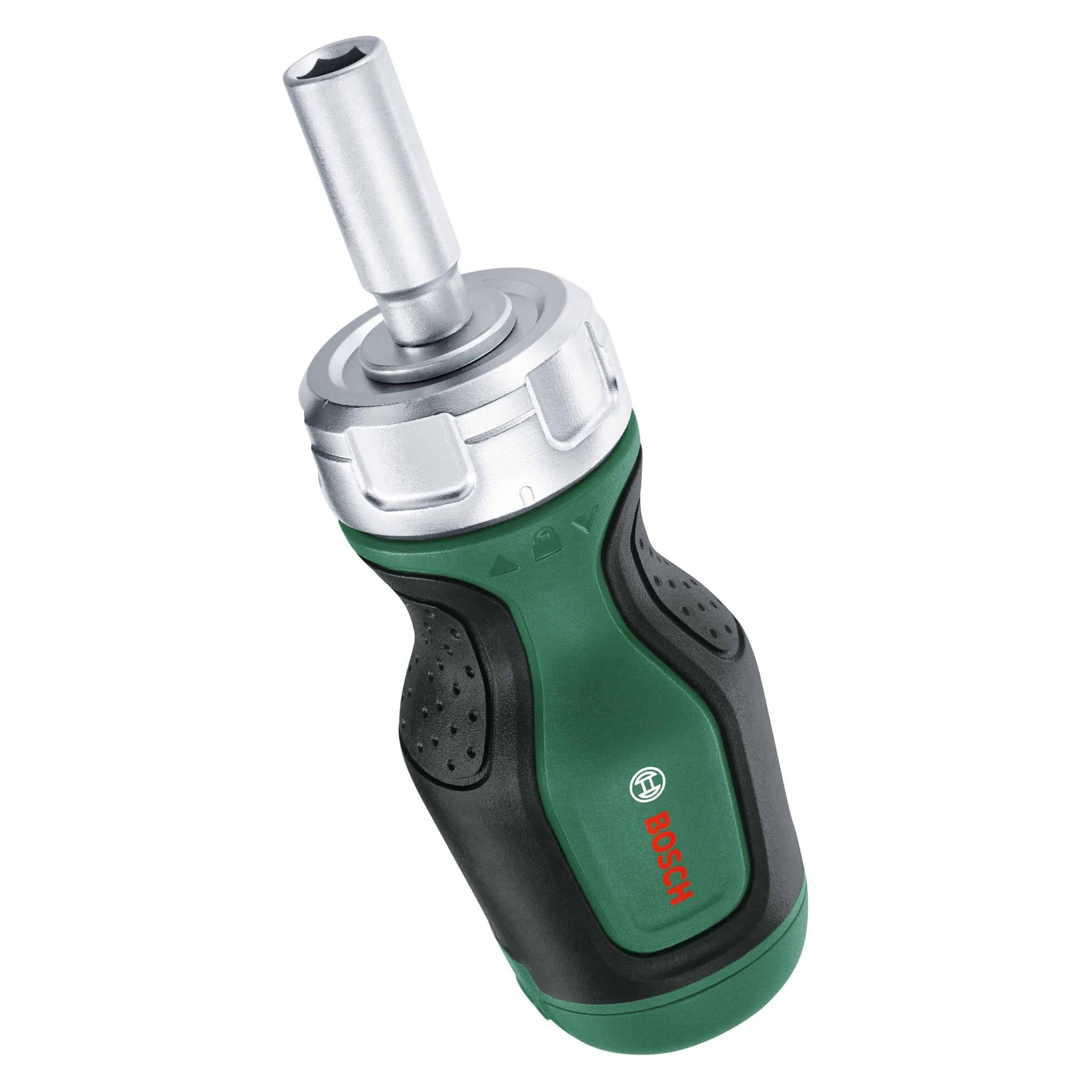 Bosch Home & Garden Stubby Ratschenschraubendreher mit Bit Magazin, 6-teilig (10 mm) (1600A027PK)