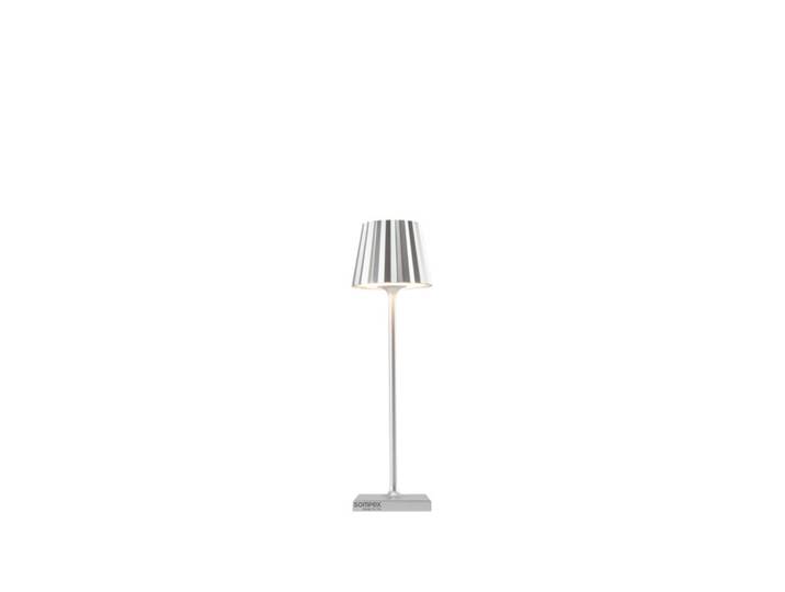 LED-Tischleuchte Troll Nano sompex silber, Fuß 5.6x21 cm. Schirm 4.7xFuß 5.6 cm