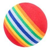 Inspired Living Rainbow EVA Interactive Cat Toy Ball 1pc