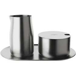 alfi Milch- und Zucker-Set silber matt