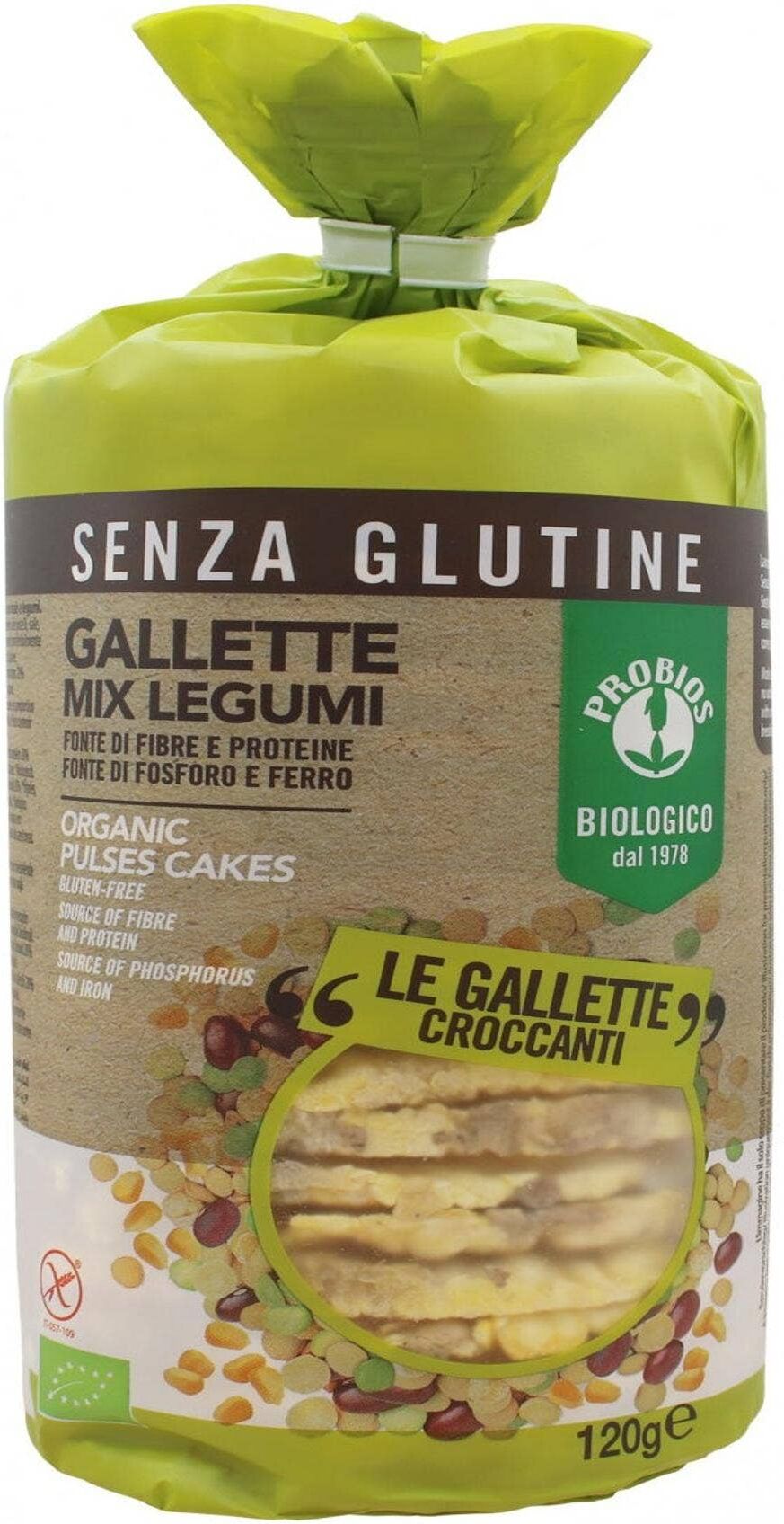 PROBIOS Gallette Mix Legumi 120 Grammi 