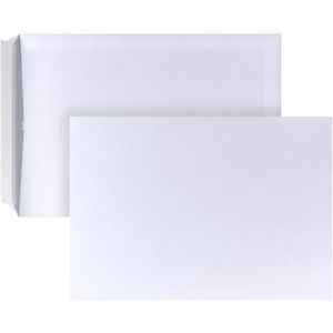 Posthorn Versandtaschen weiß, C4, ohne Fenster, haftklebend, aus Papier, 250 Stück