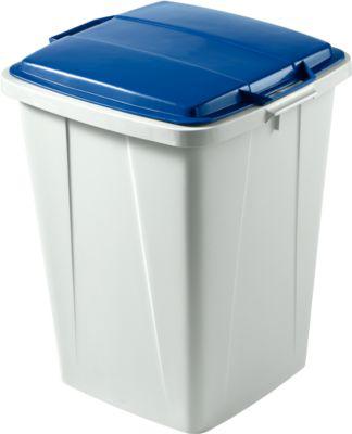 Wertstoff-Sammelbehälter, 90 l, mit Deckel, blau