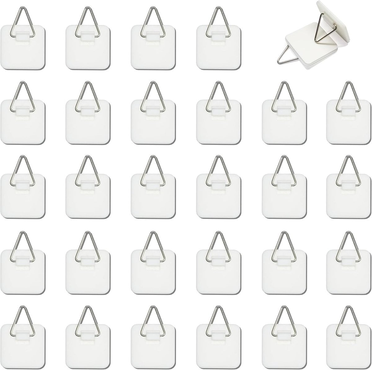 30 stuks Zelfklevende fotohangers Wit