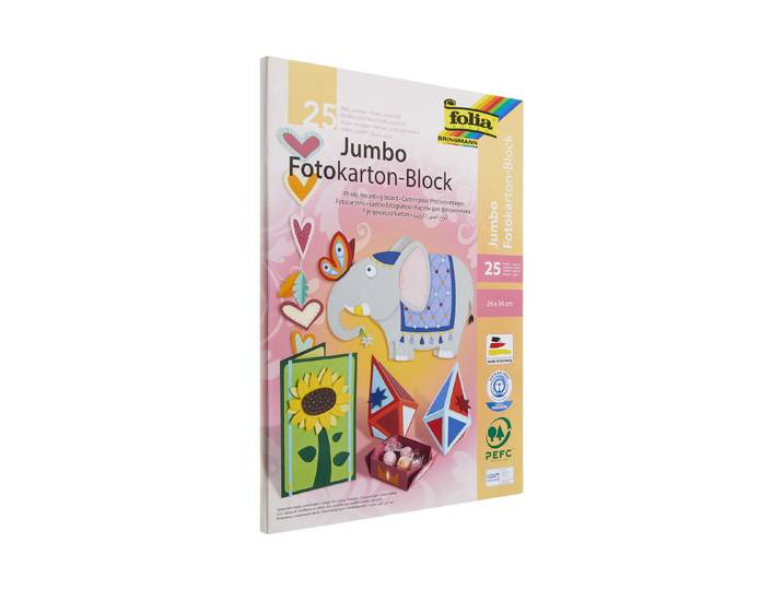 Folia Jumbo-Fotokartonblock 300 g/m²