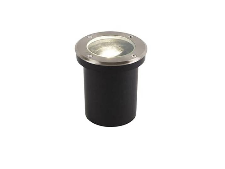 Qazqa delux - LED Spot encastrable de sol - 1 lumière - Ø 13 cm - Acier - Moderne - éclairage extérieur - éclairage intérieur