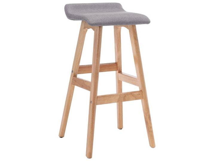 vidaXL Barhocker, Barhocker Hellgrau Stoff