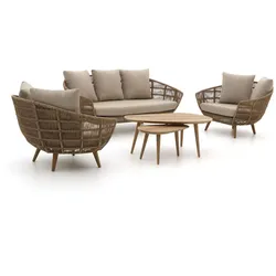 + 10 % Kassenrabatt | Intenso Stila/ROUGH-K Sessel-Sofa Lounge-Set 5-teilig