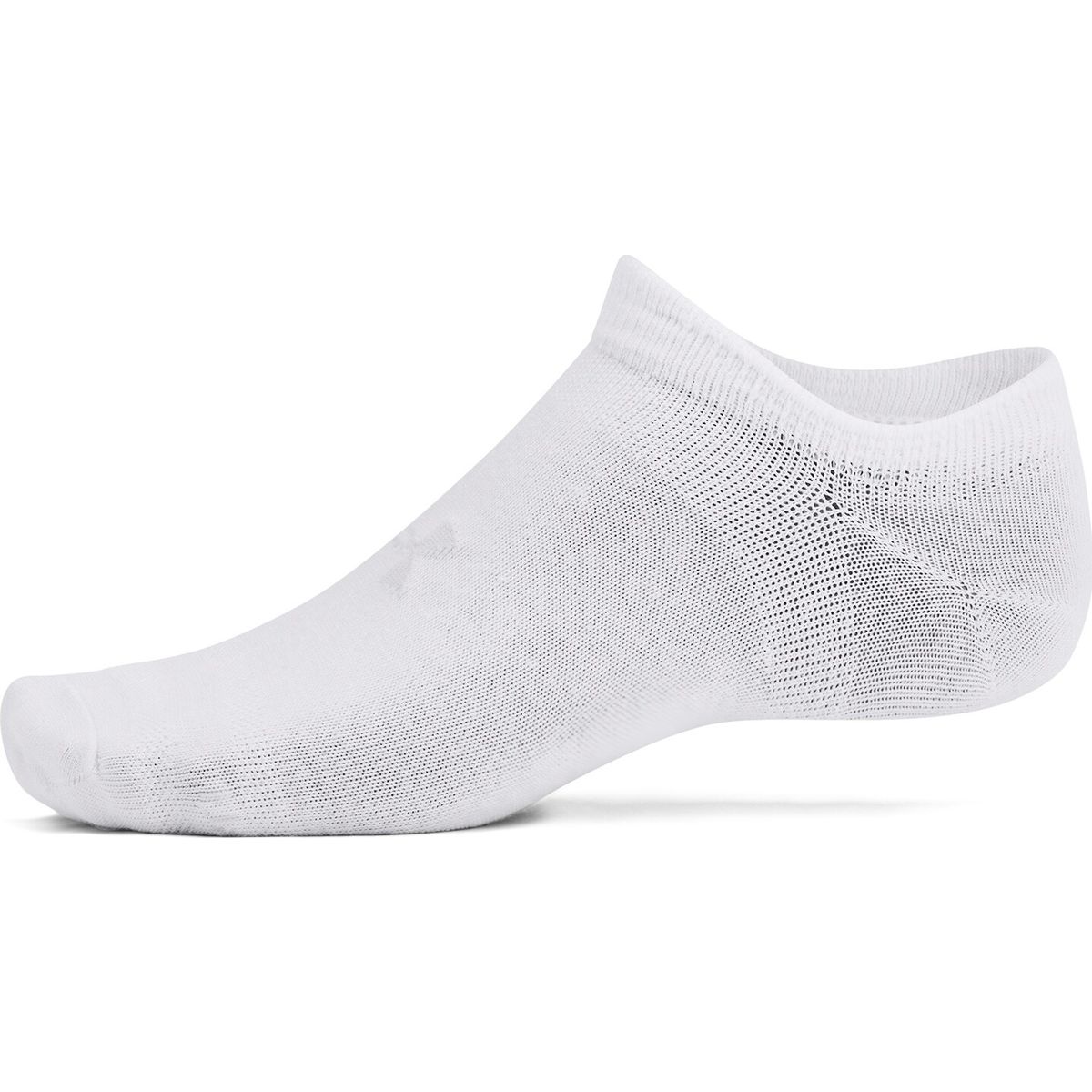 Under Armour Essential No Show 6pk white halo gray (100) M 1382611-100-MD