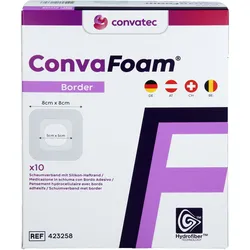 Convafoam Schaumverband Border 8x8 cm 10 ST