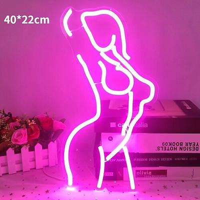 Bar Schönheit LED Neon Dekoration Wandleuchte Sexy Mädchen Atmosphäre Licht USB Netzteil dimmbar Desktop Ornament Licht Dekoration Requisiten