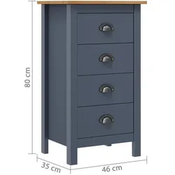 vidaXL, Kommode + Sideboard, Alcola (46 x 35 x 80 cm)