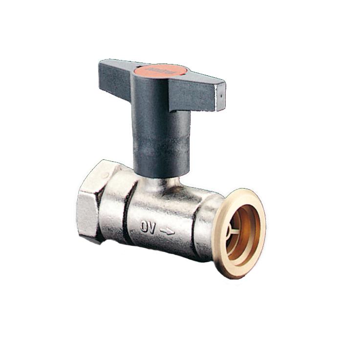 Oventrop Pumpenkugelhahn Optibal P 1078171 mit Sperrventil, DN25, 1" Innengewinde, Messing