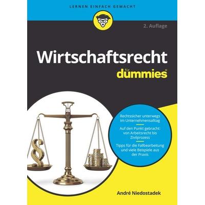 Wirtschaftsrecht für Dummies, Taschenbuch von André Niedostadek, Wiley-VCH, 978-3-527-71890-0